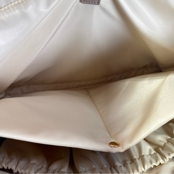 White Elm Aquila Tote Bag Taupe Laptop Bag Travel W/ Padded Crossbody Strap - Picture 7 of 16